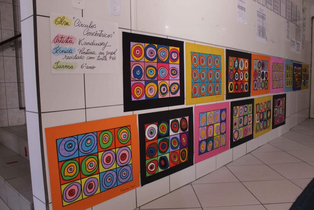 Releitura da obra “CÍRCULOS CONCÊNTRICOS” de Kandinsky