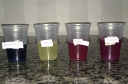 Experimento realizado pelos alunos do 9º Ano nas aulas de Química