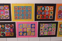 Releitura da obra “CÍRCULOS CONCÊNTRICOS” de Kandinsky