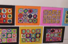 Releitura da obra “CÍRCULOS CONCÊNTRICOS” de Kandinsky