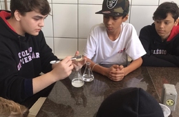 Alunos do ensino fundamental participam de práticas nas aulas de Ciências