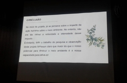 Encerramento do projeto do mês do Meio Ambiente